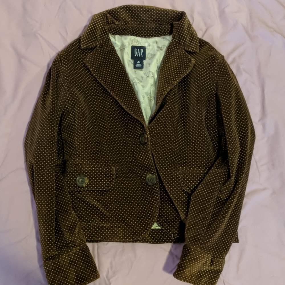 Gap size 8 kids velvet blazer